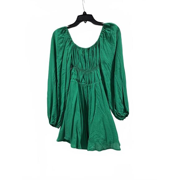NWT Princess Polly Halton Green Long Sleeve Short Mini Dress- Size 6 - Picture 3 of 9